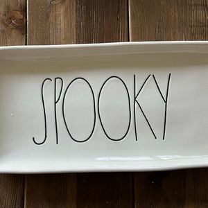 Rare Rae Dunn Spooky Tray M stamped
